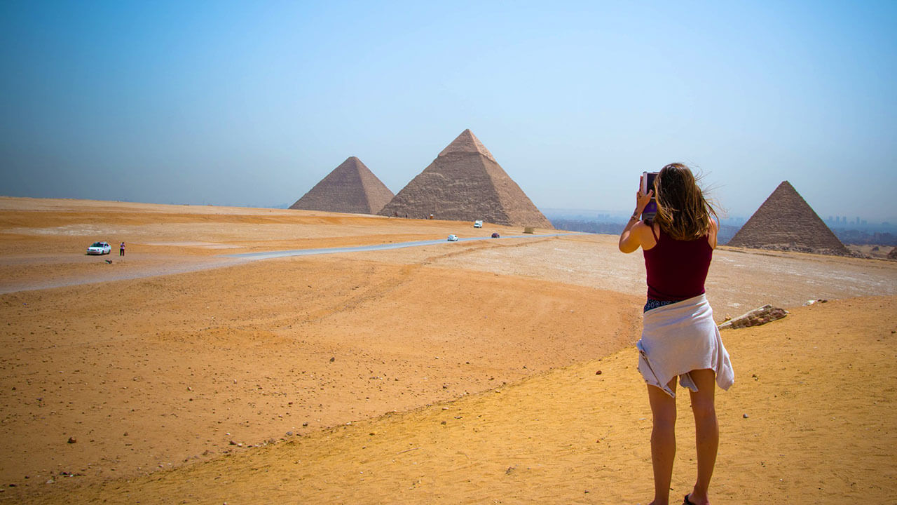 Egypt Gíza pyramidy