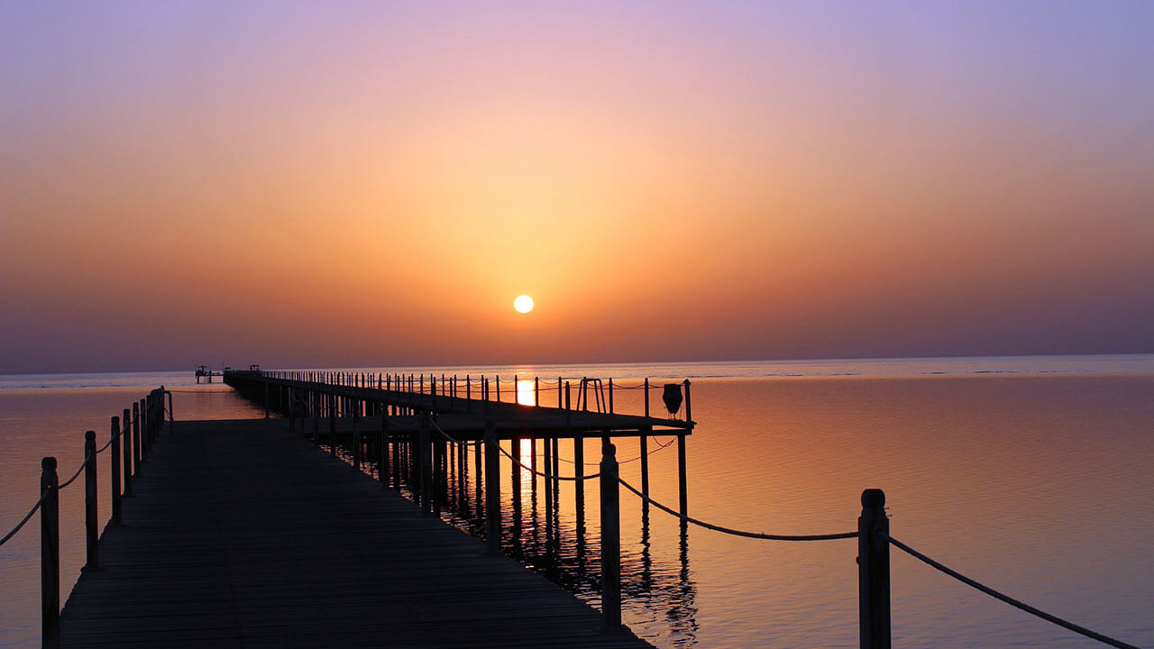 Počasí Egypt - východ slunce