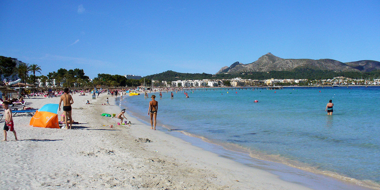 Pláž Playa de Alcúdia, Mallorca