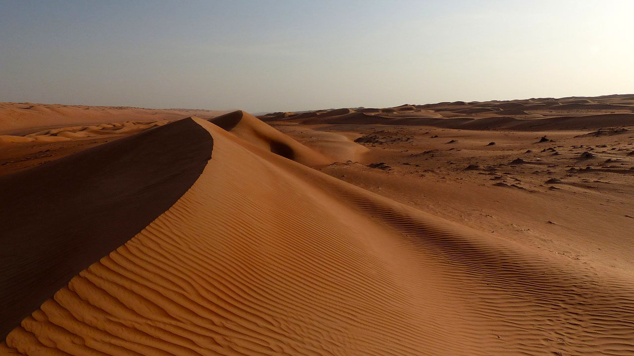 Omán - písečné duny