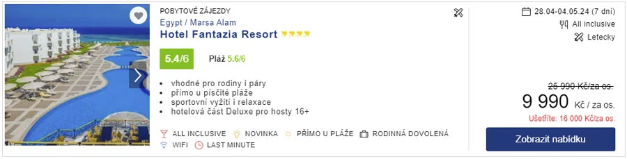 Dovolená ve Fantazia Resortu