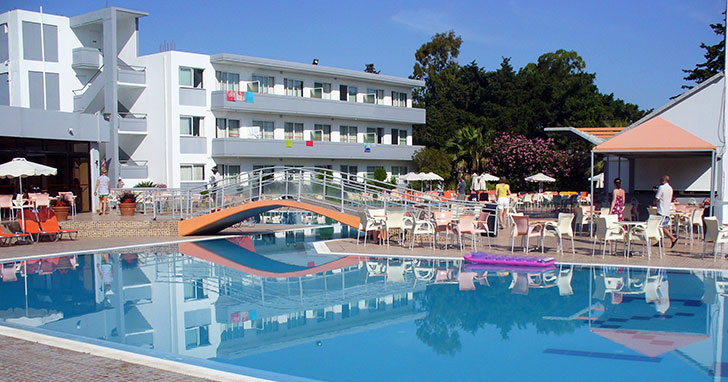 Hotel Evi, Faliraki, Rhodos, Řecko