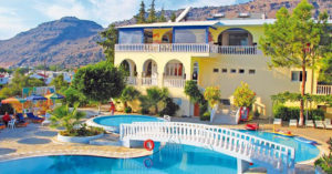 Hotel Pefkos Garden, Rhodos, Řecko